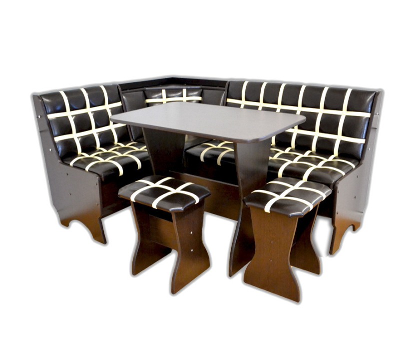 Кухонные уголки, Кухонный уголок Комфорт- Лучиана 17 комби темный