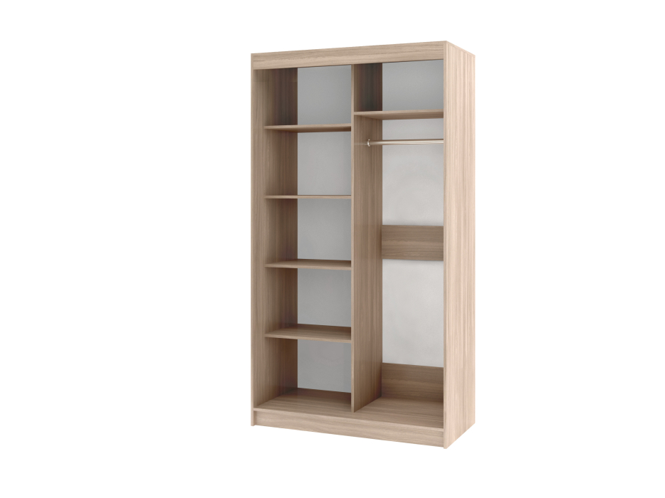 Шкафы-купе, Шкаф купе РИФ-2 ЗЕРКАЛО вариант 4 габарит 1100х600х2500