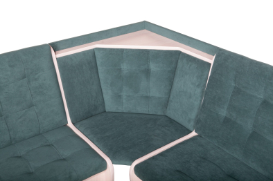 Кухонный уголок Стиль 1Л (со столом СТ-2У) Дуб млечный / велюр