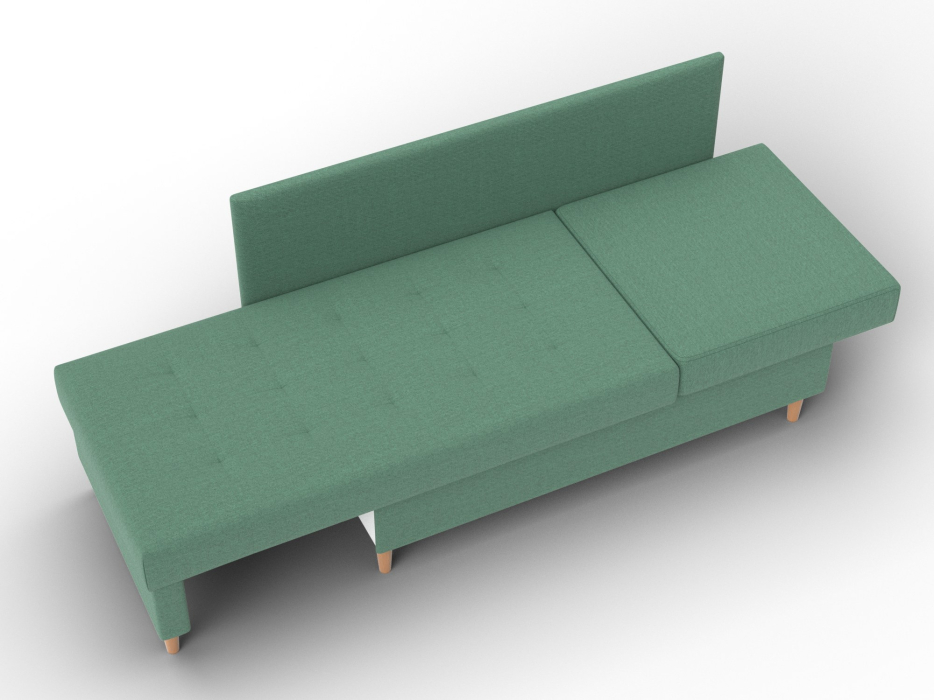 Маленькие спальные диваны, Кушетка Лига-098, рогожка Амур