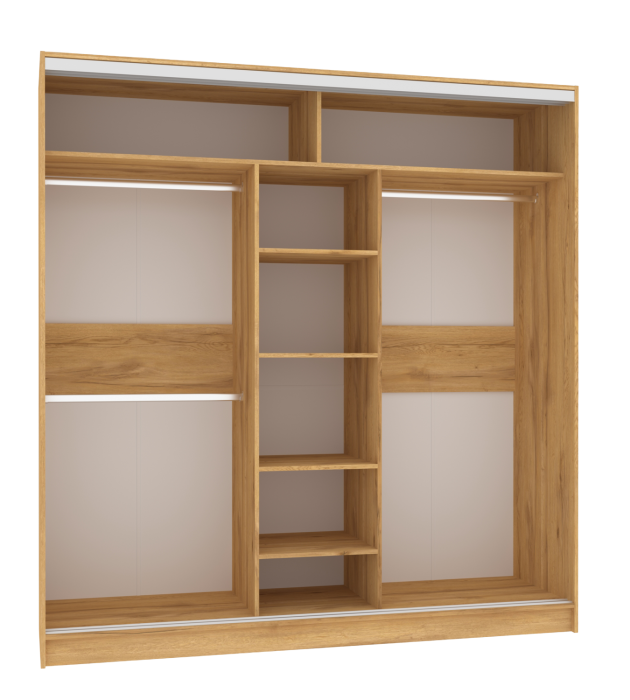 Шкафы-купе 3-х дверные, Шкаф-купе 3-дв  Strike 2000 лдсп/лдсп  (в2105*ш2000*г595)