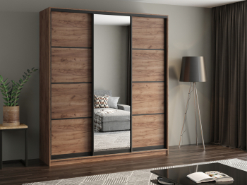 Шкаф купе 3-х дверный АЙСБЕРГ ЛОФТ 220 +зеркало