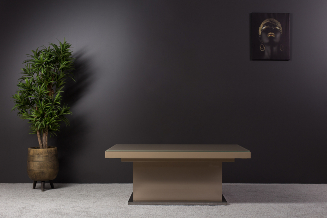 Обеденные столы, Стол-трансформер Space (стекло/сатинированная сталь)