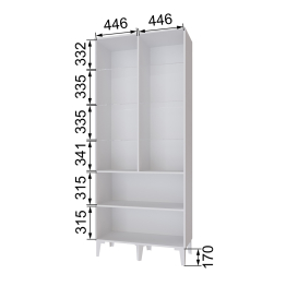 Шкаф-витрина Толедо ТШ-3