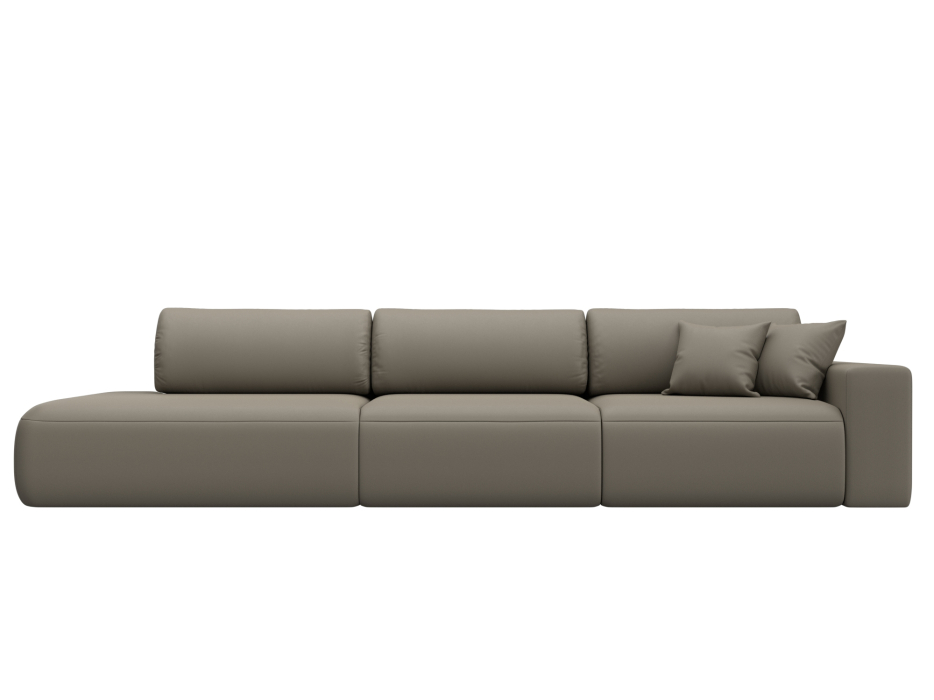 Диваны еврокнижки, Диван прямой Лига-036 НПБ Модерн Лонг подлокотник справа, экокожа GRIFON