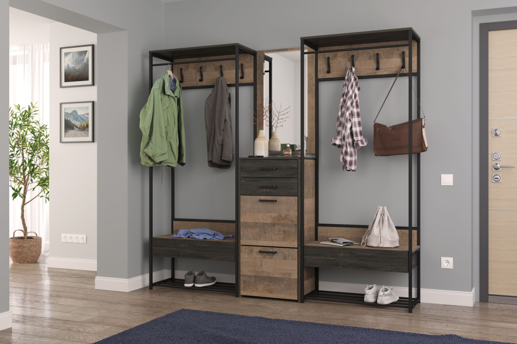 Прихожие, Оригинальная прихожая в стиле лофт Трувор № 245