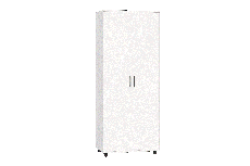 Шкафы двухстворчатые, Модульная система Грейс Шкаф ШК-5008  Снежный Ясень