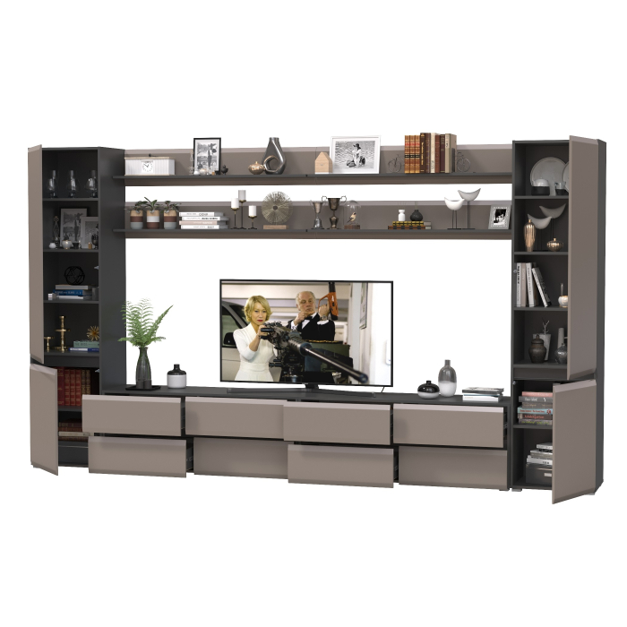 Стенки для гостиной, Сидней мебель в гостиную модульная № 121