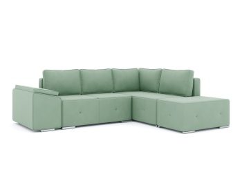 Диван-кровать угловой Хавьер  ПБ еврокнижка, велюр