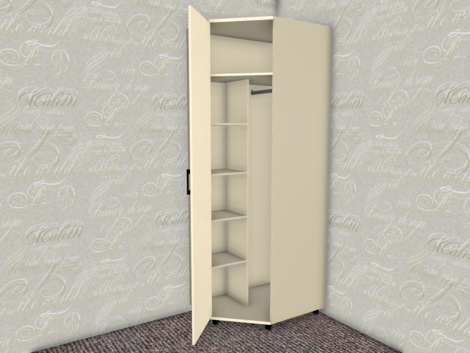 Угловые шкафы, Модульная система Грейс Шкаф ШК-5018  Серый Кашемир