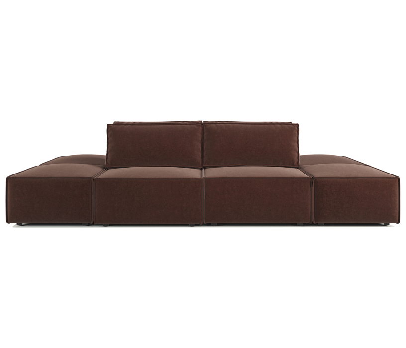 Диваны угловые в гостиную, Диван модульный Шарм 25 116х95х70 см, левый, велюр