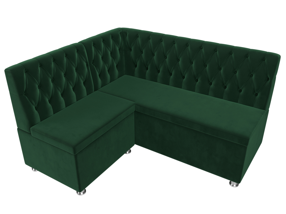 Диваны угловые кухонные, Кухонный угловой диван Мирта левый угол, велюр