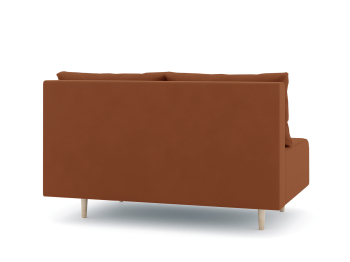 Диван прямой нераскладной Милли мини 2-х  местный без подлокотников, велюр