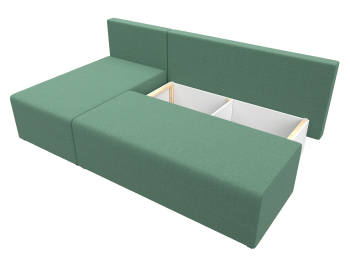 Диван угловой Поло левый угол, рогожка Амур