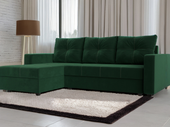 Угловой диван Ливерпуль Лайт левый угол, велюр