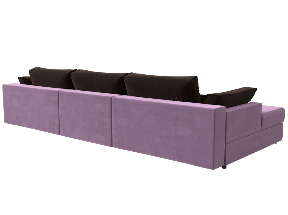 Диваны угловые в гостиную, Угловой диван Пекин Long угол левый, НПБ, микровельвет