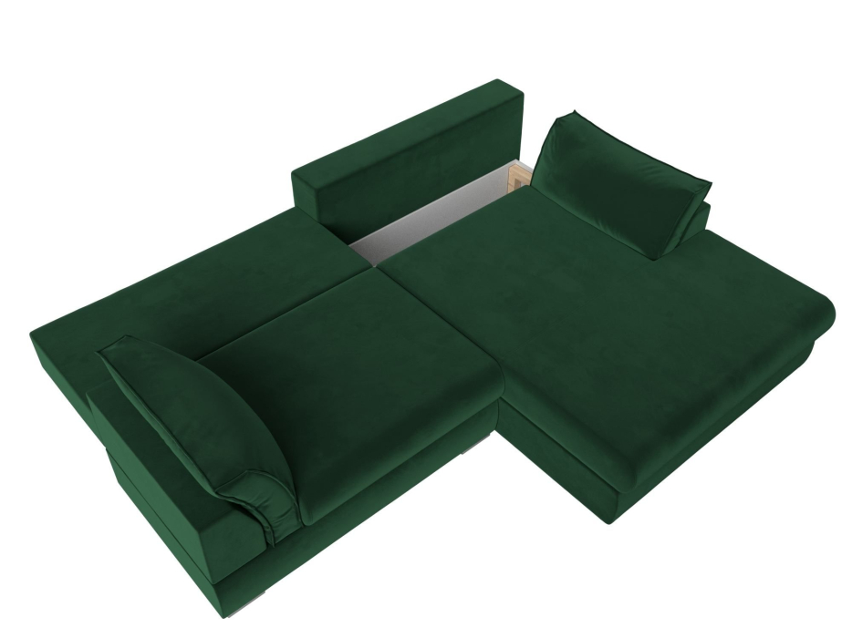 Диваны угловые в гостиную, Угловой диван Пекин угол правый, велюр