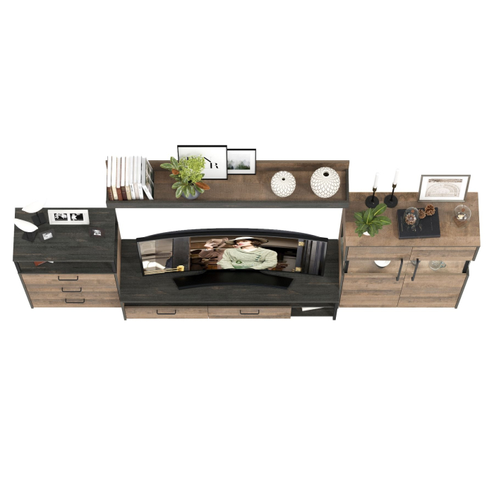 Стенки для гостиной, Стенка для гостиной в стиле лофт Трувор № 65