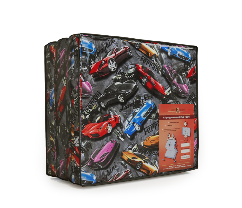 Банкетка в прихожую, Пуф трансформер Шаг, Машинки