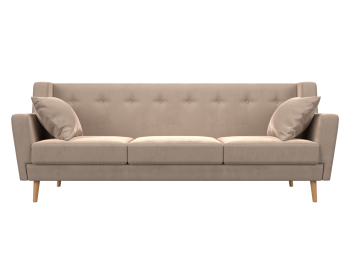 Прямой диван Брайтон 3, велюр