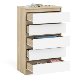 Узкий комод пять ящиков Мори МК700.5