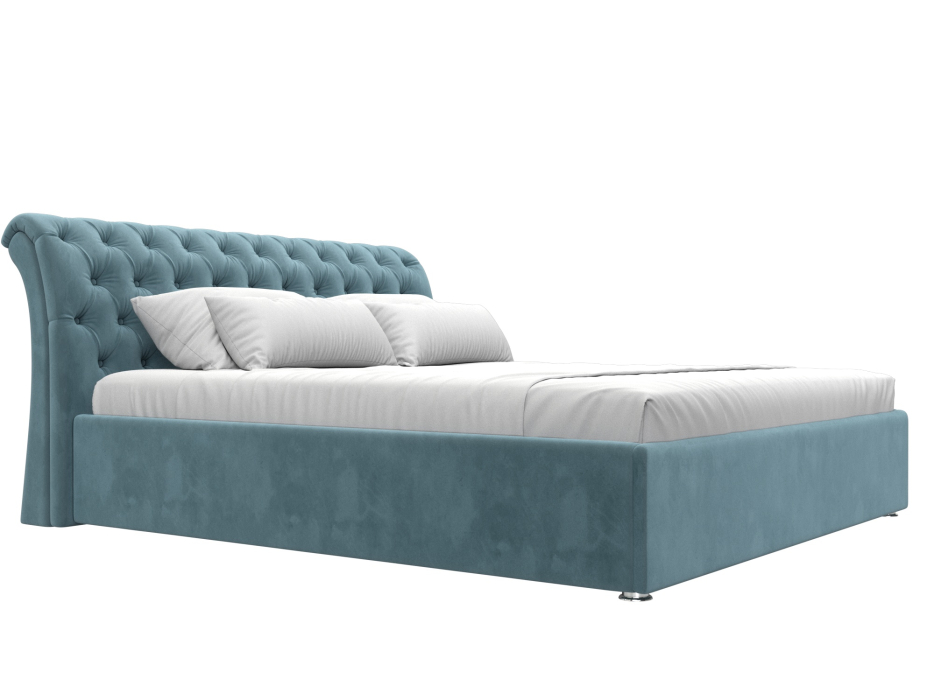 Мягкая кровать, Кровать интерьерная Сицилия 180, велюр