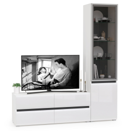 Гостиная Сидней № 09 с фасадами стекло