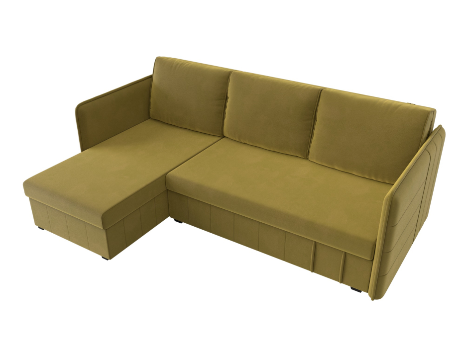 Диваны угловые в гостиную, Угловой диван Слим левый угол, микровельвет