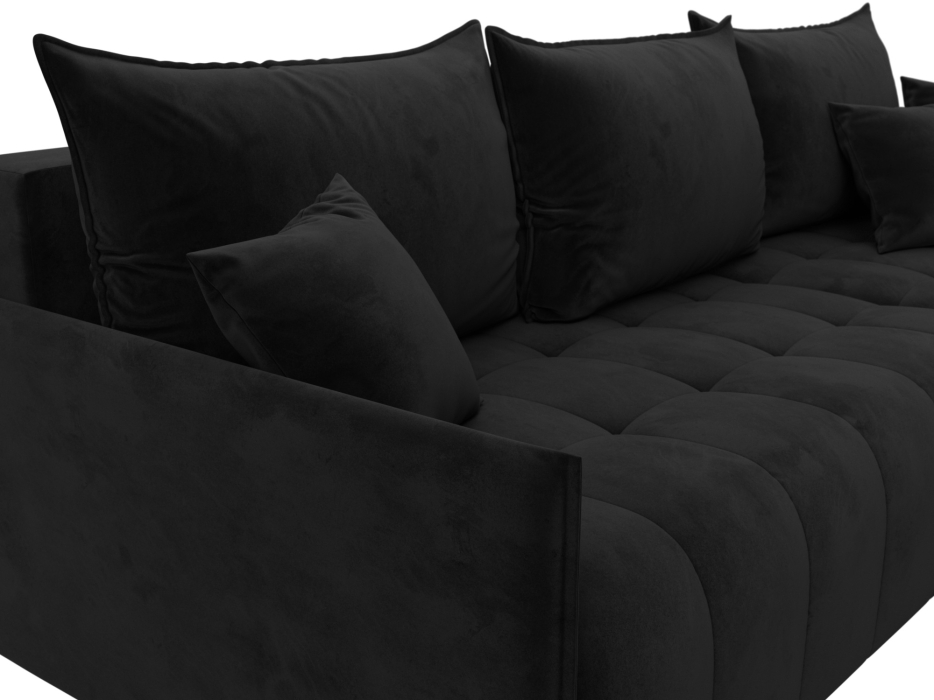 Диваны угловые в гостиную, Диван угловой Лига-054 НПБ угол универсальный, велюр SEVEN