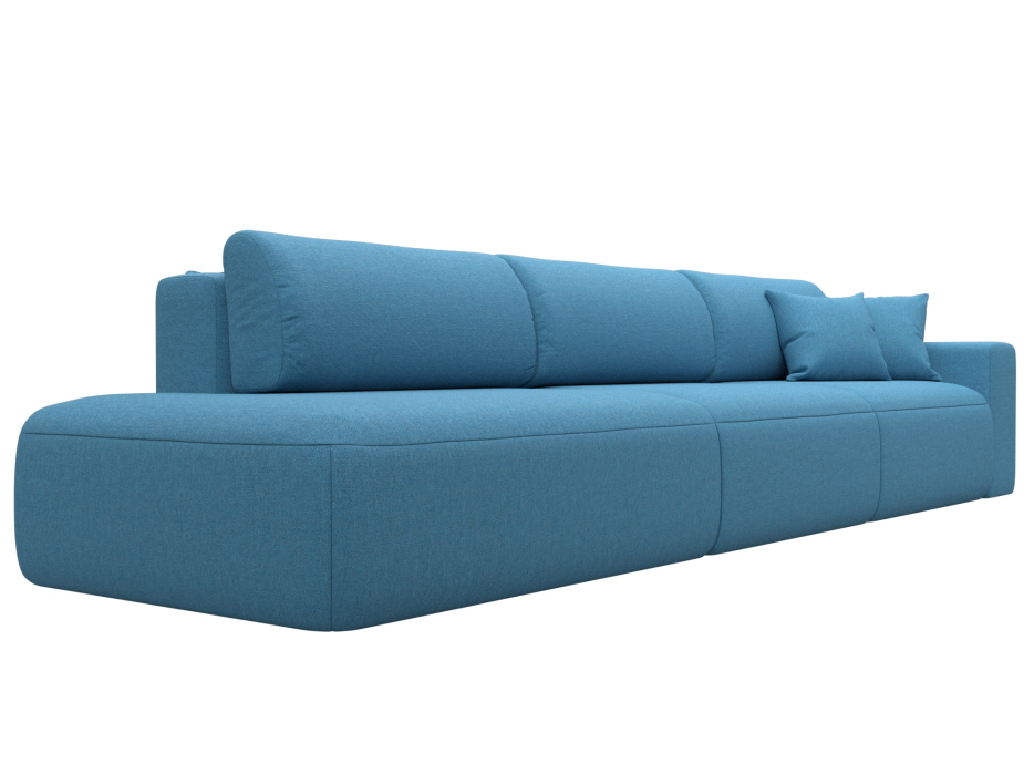 Диваны еврокнижки, Диван прямой Лига-036 НПБ Модерн Лонг подлокотник справа, рогожка Амур