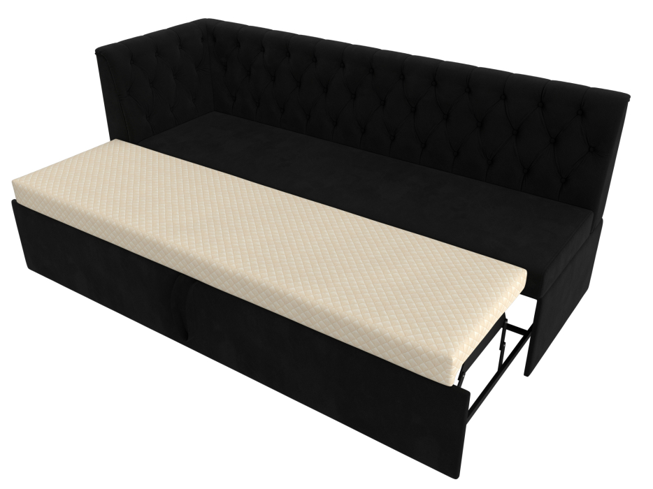 Диваны угловые кухонные, Диван кухонный Маркиз с углом слева, микровельвет