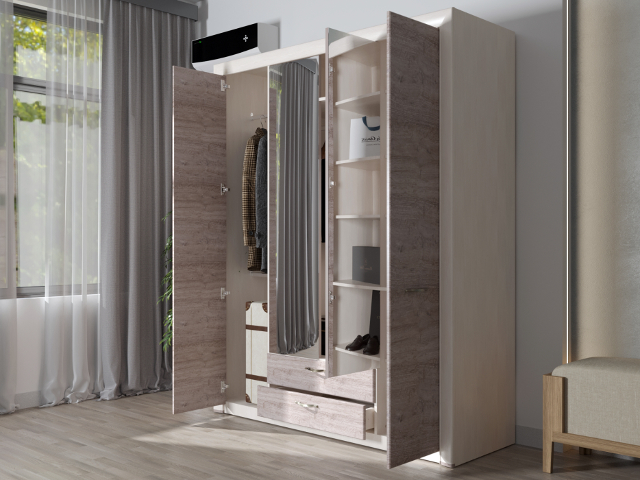 Для одежды, Шкаф 4D2S Z, OLIVIA