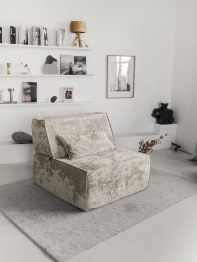 Бескаркасное кресло Клайд,плюше