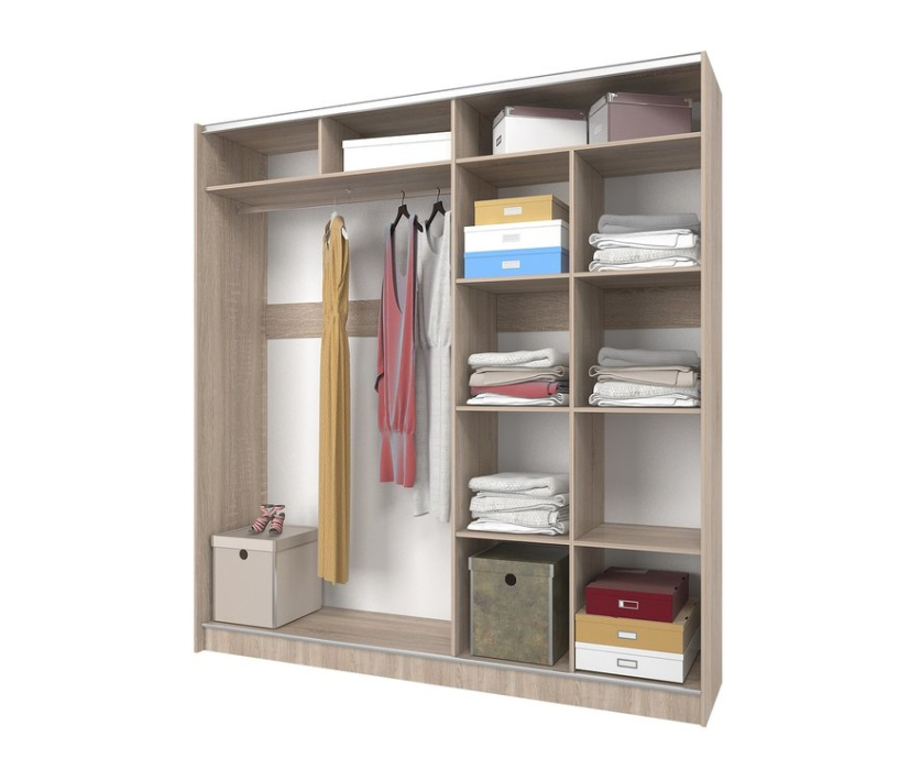 Шкафы-купе, Шкаф-купе Манхеттен М 2146х2300х555, 2 зеркала