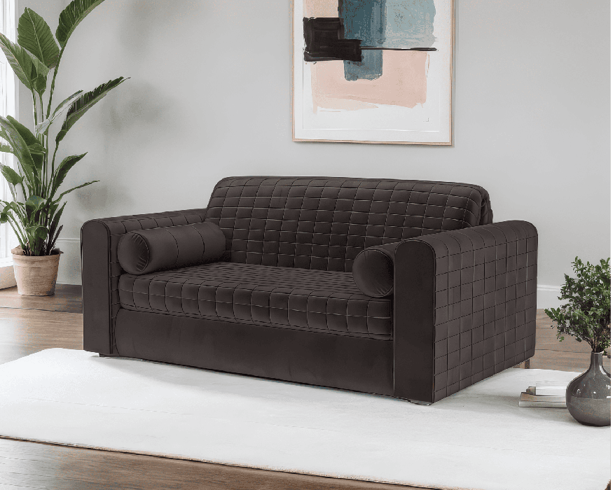 Диваны с ящиком для белья, Диван аккордеон Барон №5 ППУ 155х200 Бархат