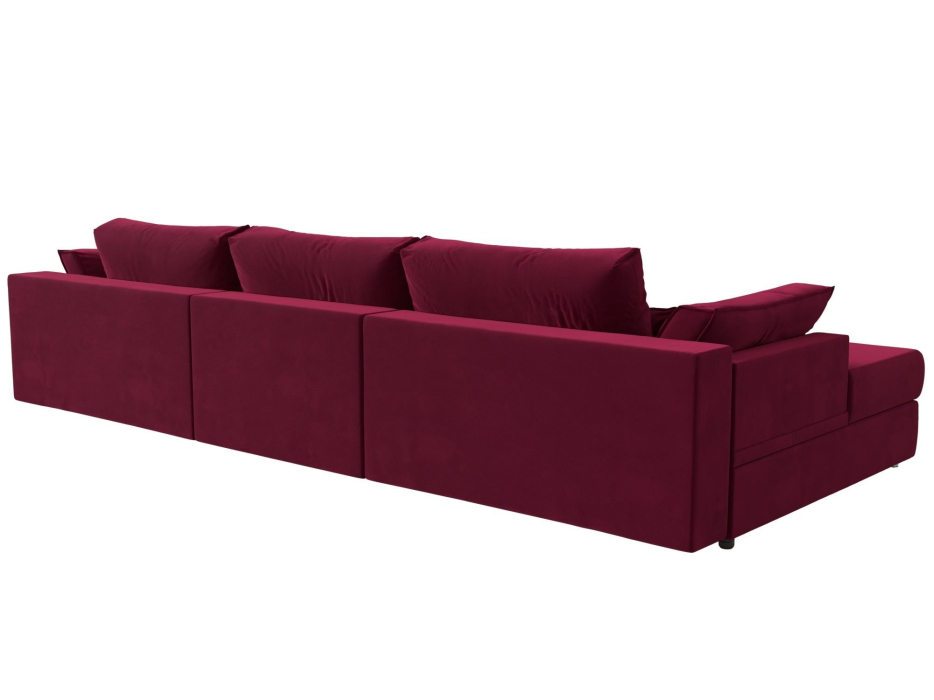 Диваны угловые в гостиную, Угловой диван Пекин Long угол левый, НПБ, микровельвет