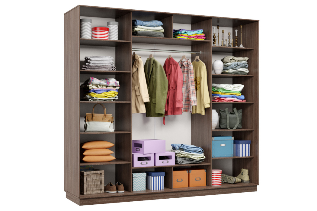 Шкафы-купе 3-х дверные, Шкаф-купе Премьер Лайт 62 (08;08;08) трехдверный