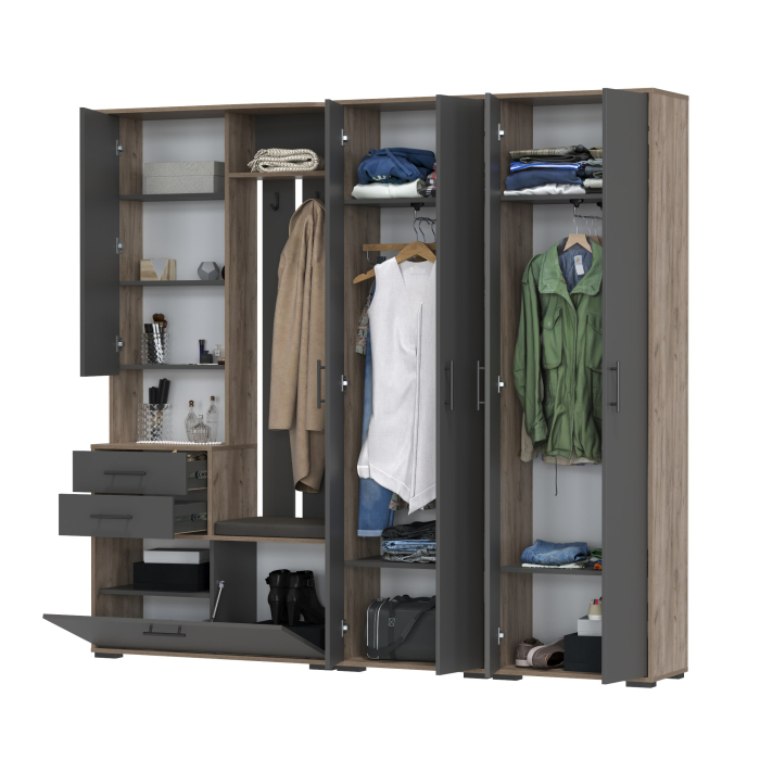 Прихожие, Комплект из трёх модулей для прихожей серии Домино