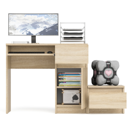 Компьютерный стол МС-1 правый с тумбой Мори