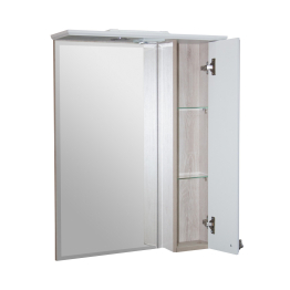 Шкаф навесной ВЕРСАЛЬ-62  с зеркалом правый с подсветкой(ПВХ)