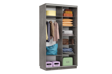 Шкаф-купе Премьер Лайт 02 Мини Ф-1356 двухдверный