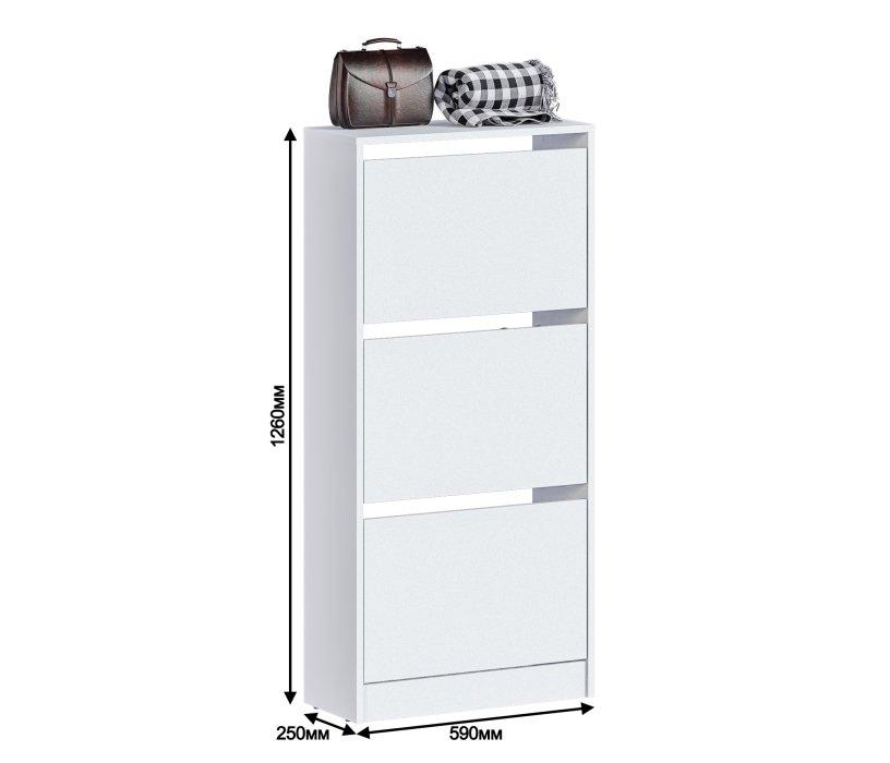 Тумбы, Тумба для обуви Терра СБ-3307 Белый