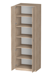 Распашной шкаф Лайф с полками 80*60*240 Дуб сонома