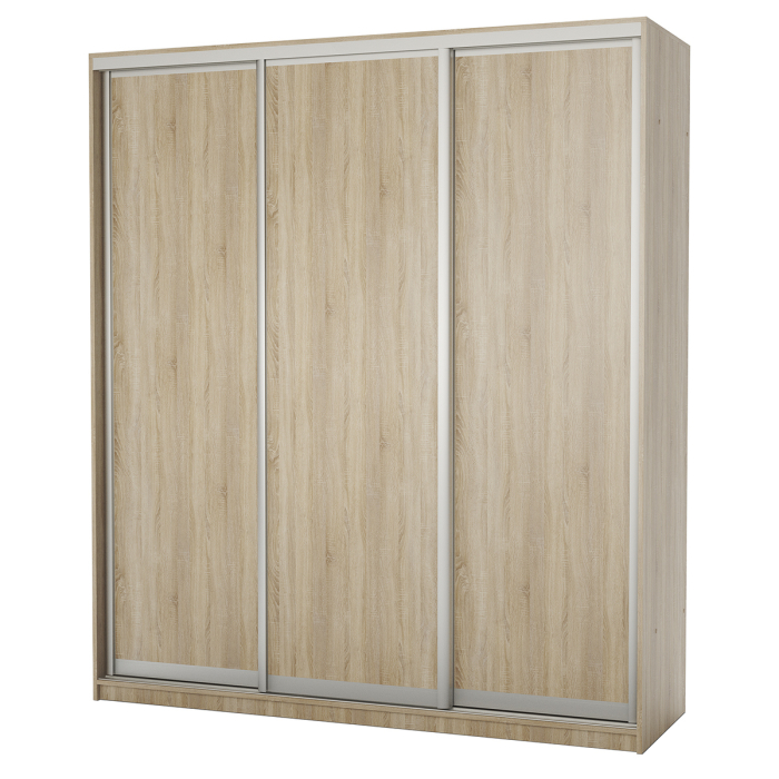 Шкафы-купе, Шкаф-купе 3-х дв. Премиум с полками и со штангами 180х60х220