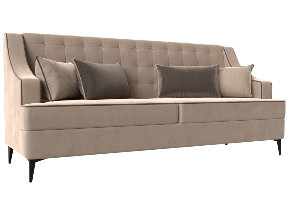 Дизайнерские диваны для гостиной, Прямой диван Марк, велюр