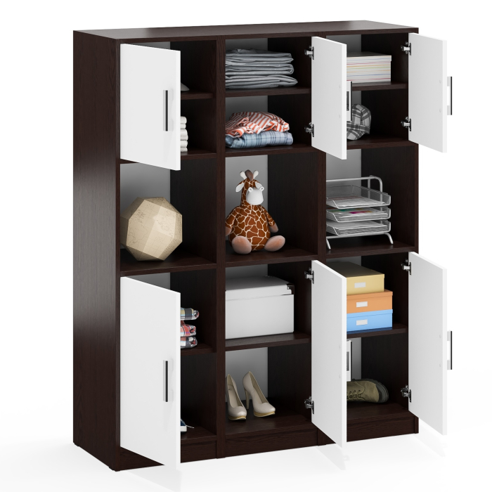 Шкафы двухстворчатые, Набор из трёх пеналов с нишей СК-9