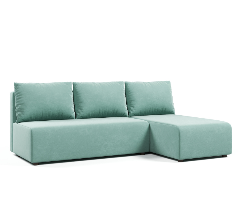 Диваны угловые, Угловой диван-кровать Каир (Комо, Крит), велюр