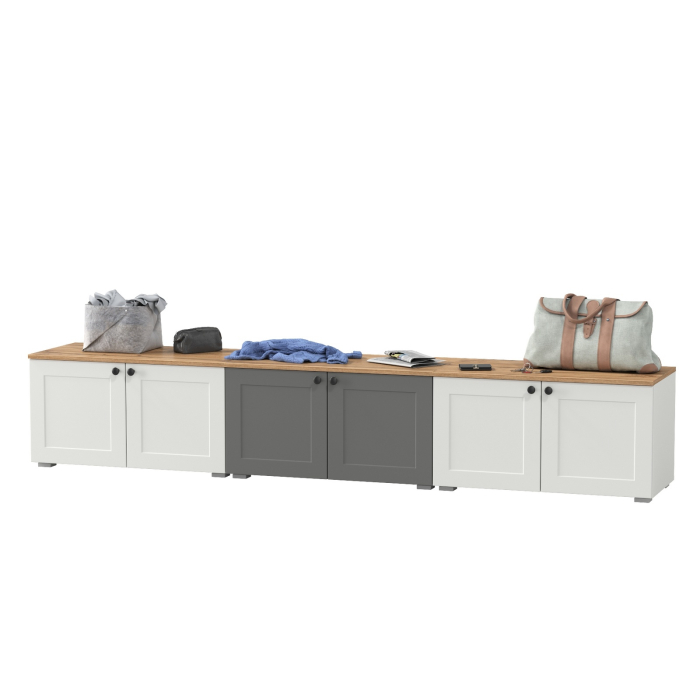 Прихожие, Три тумбы с двумя распашными дверками Остин