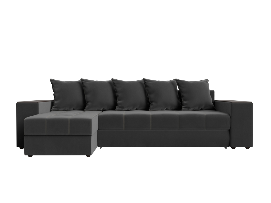 Диваны угловые в гостиную, Угловой диван Дубай, велюр, левый угол