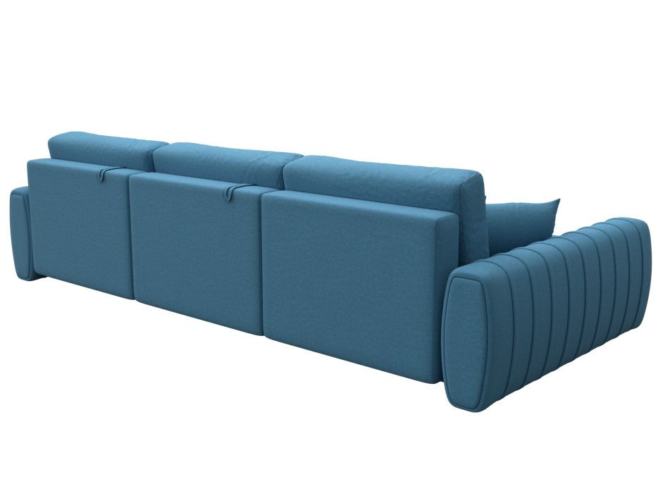 Диваны угловые в гостиную, Диван угловой Лига-057 НПБ Лонг угол левый, рогожка Амур